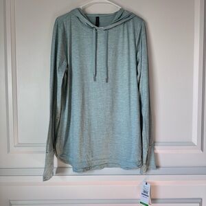 NWT GAIAM Active Wear Workout Marissa Hoodie Aquifer Heather Women's Size XXL